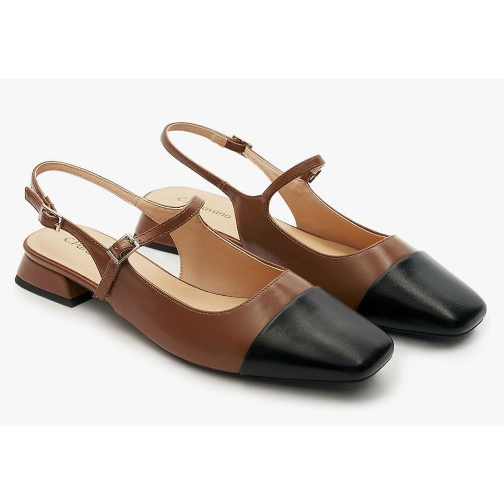 C.Paravano Women's Slingback Flats | Sandals for Women Size 11.5